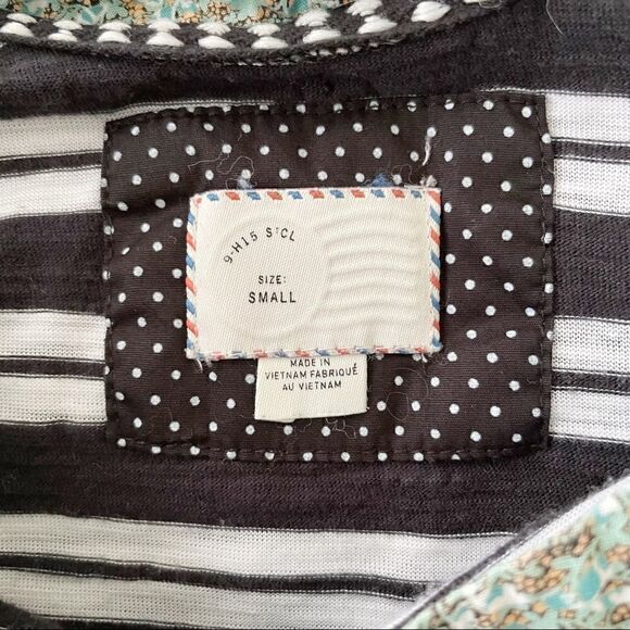 Anthropologie | Postmark "Laurelwood" Striped Shirt - Size Small - Picture 5 of 5
